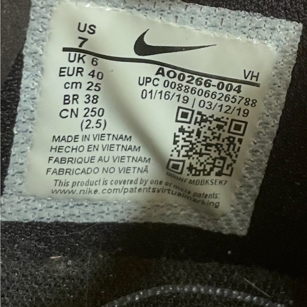 Nike Air Max motion 2 Men's Black Mesh Sneakers Unisex - Picture 8 of 12